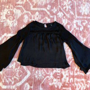 Satin, Bell sleeve Blouse